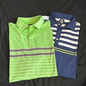 Lot of 2 Footjoy Men’s Golf Polos